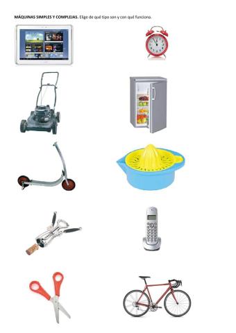 Máquinas sencillas y complejas