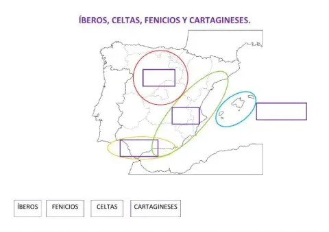 Zonas dónde se asentaron los pueblos prerromanos