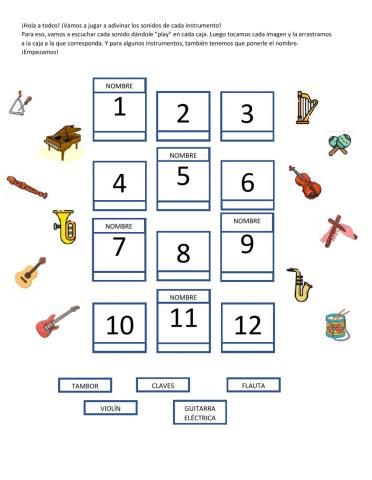 Instrumentos y Sonidos