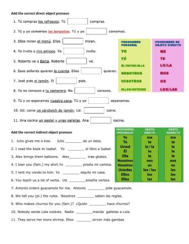 2-1 DO IO & Double Ob Pronoun Review