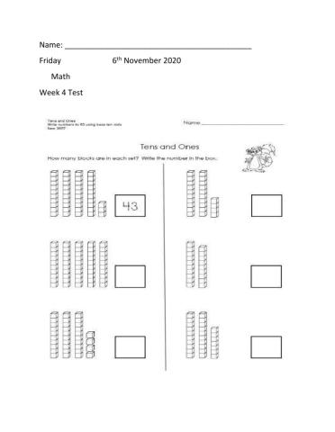 Grade 1 and 2 assessment