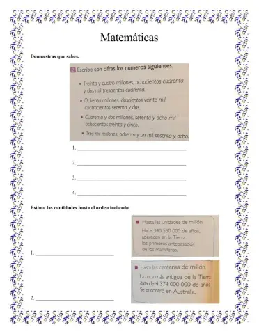 Números mayores  que un millón