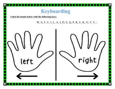 Home Keys and Upper Keys Practice