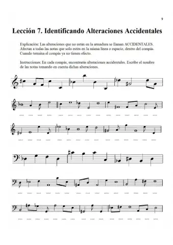 Lección 7: Alteraciones Accidentales