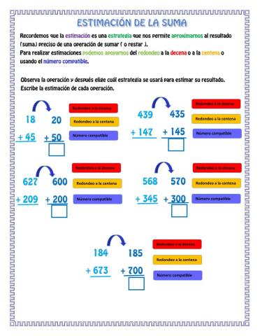 Estimación de sumas