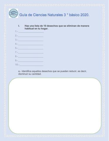 Guía de desechos y residuos