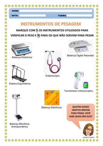 Instrumentos de Pesagem