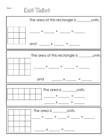 Area addition multiplication