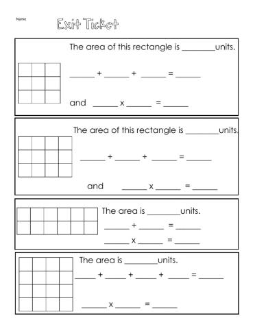 Area addition multiplication