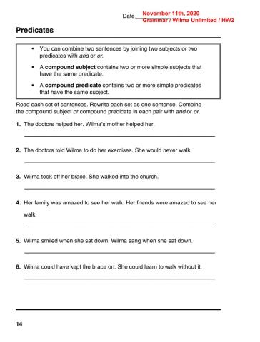 Wilma unlimited Grammar 2