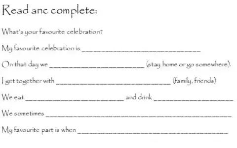 My favourite celebration