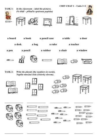 Chit Chat 1 - Units 1+2 - In the classroom