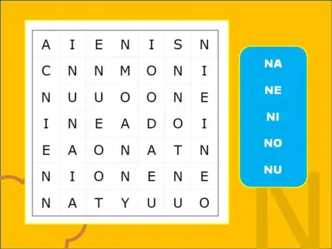 Sopa de letras N