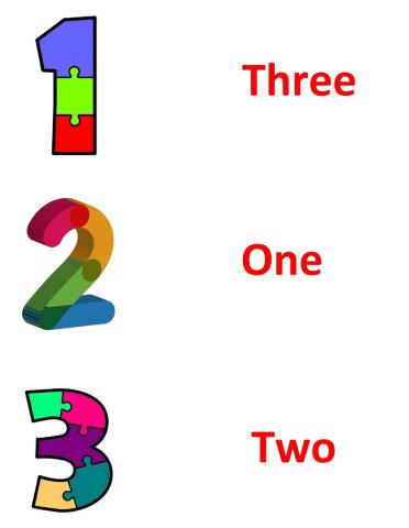 Numbers 1-3