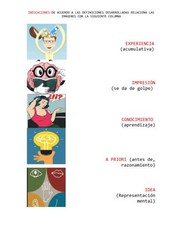 Idea,conocimiento,experiencia