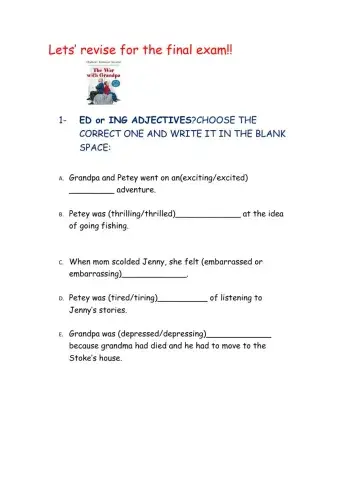 The War with Grandpa-Language revision