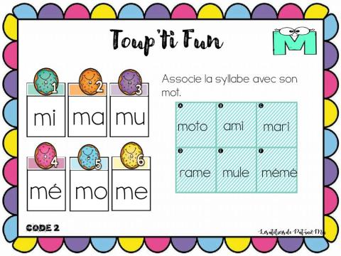 M - Toup'ti Fun - Fiche 3