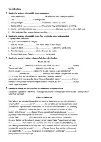 Revision Unit 1 2º Bachillerato