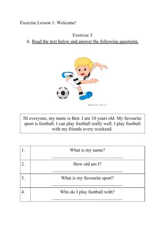 English year 3 Welcome (3)