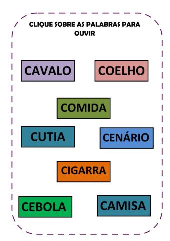 Ficha de leitura - letra c