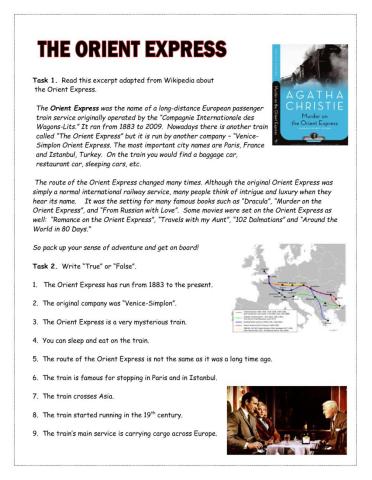 Orient Express True-False Reader