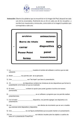 Enunciados Power Point