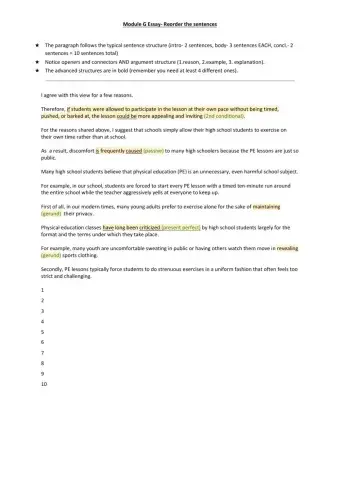 Module G Opinion Essay