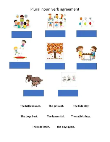 Plural noun verb agreement