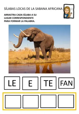 Sílabas locas de la Sabana Africana