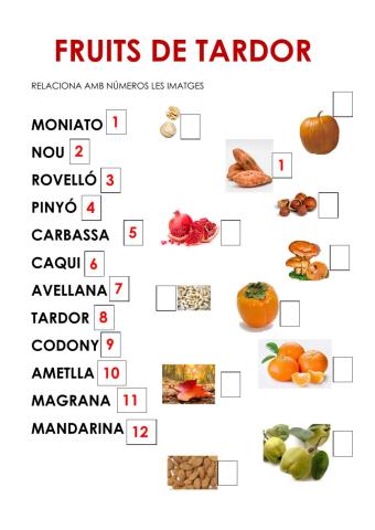 Fruits de tardor