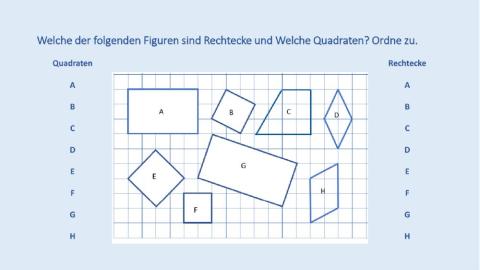 Rechtecke und Quadraten