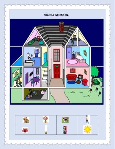 Sigue la indicación