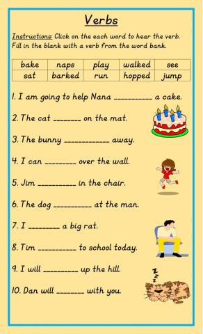 Verbs in Sentences