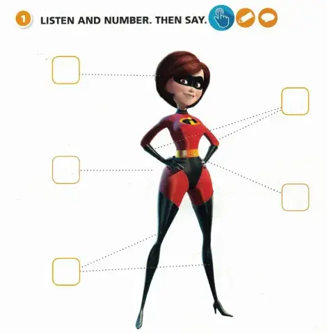 My body. Listen and number