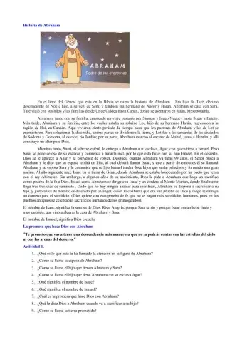 Actividad nº1 La Historia de Abraham