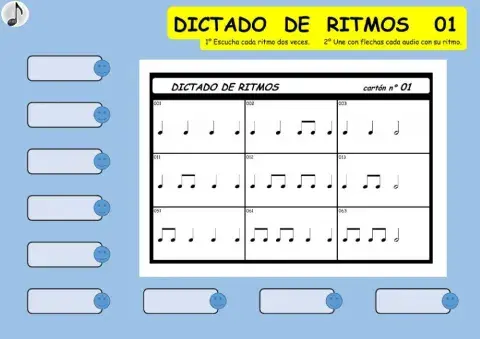 DICTADO DE RITMOS 01