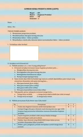 LKPD Kegiatan Produksi
