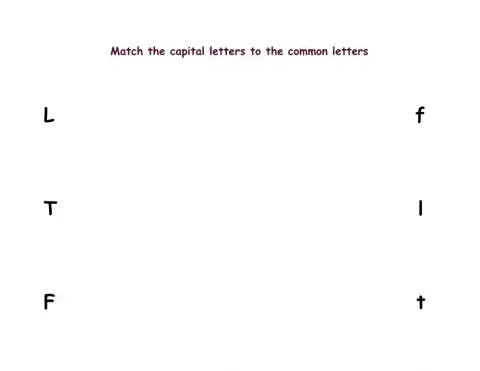 Matching Capital and Common Letters
