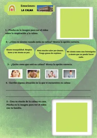 2º Ciclo. Emociones. Calma.