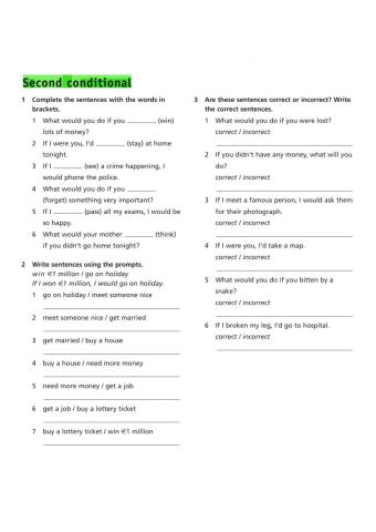 SECOND CONDITIONAL