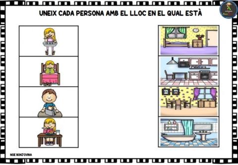 Relaciona lo que realizamos en cada estancia