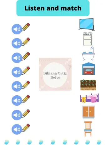 Listen and match (escucha y une)