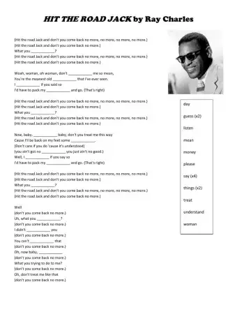 HIT THE ROAD JACK by Ray Charles