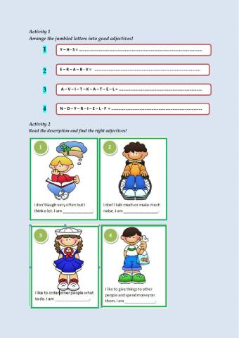 Adjectives for personality