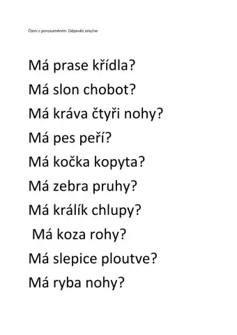 Čtení s porozuměním