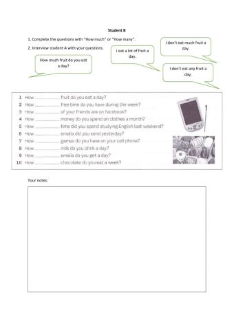 How much how many student b