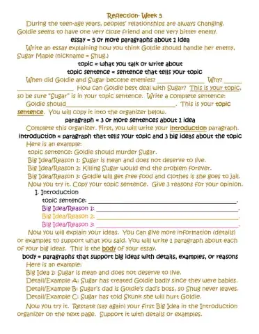 Goldie Book 2 Reflection 1