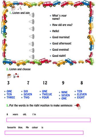 Greetings and numbers