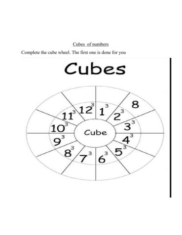 Cube numbers