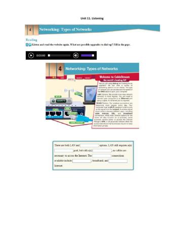 Listening Unit 11
